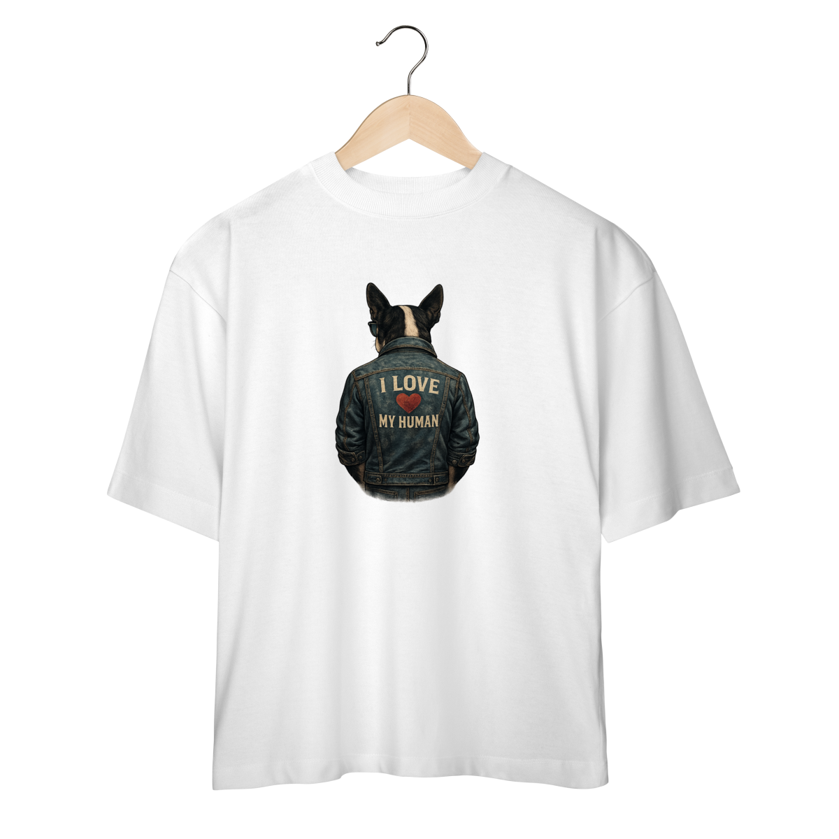Nome do produto: Camiseta Oversized - I love my Human