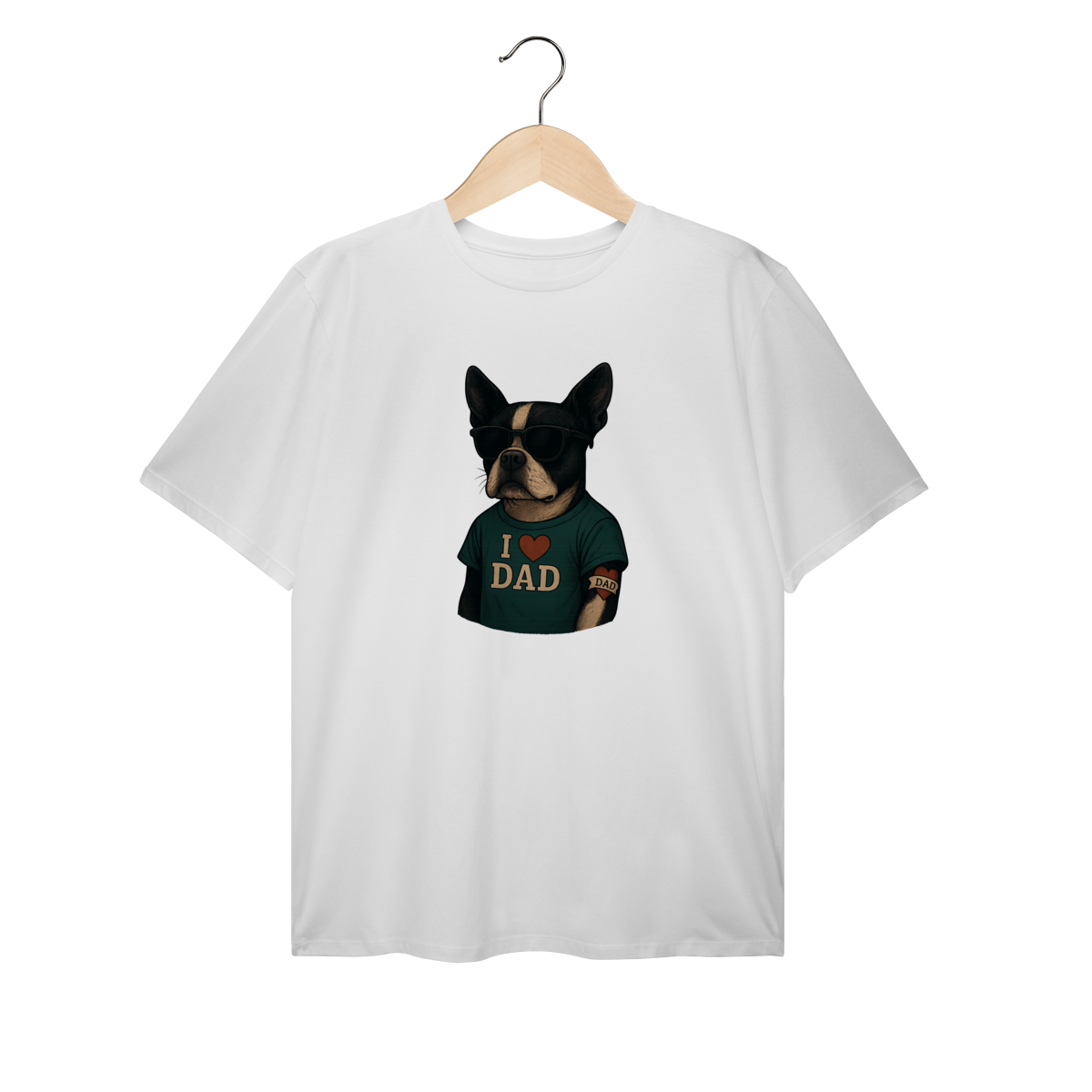 Nome do produto: Camiseta Plus Size - I love DAD
