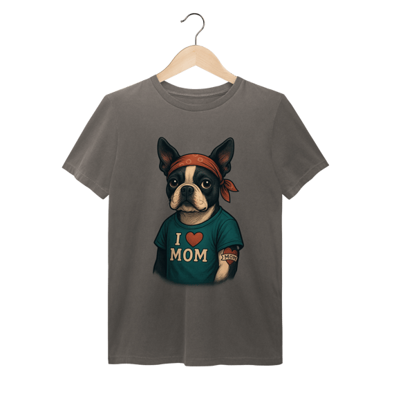 Camiseta Estonada Unissex - Mamãe, Seu Amor é Minha Tatuagem
