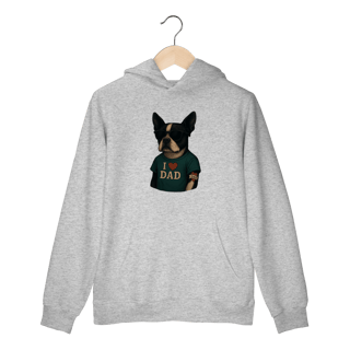 Nome do produto Moletom Canguru - I love DAD