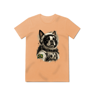 Nome do produto Camiseta Baby Long Estonada Feminina Astronauta