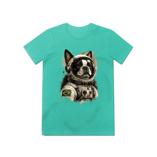 Nome do produto Camiseta Baby Long Estonada Feminina Astronauta