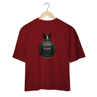 Nome do produto Camiseta Oversized - I love my Human