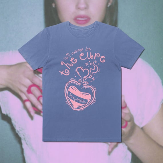 Camiseta The Cure Azul Estonada