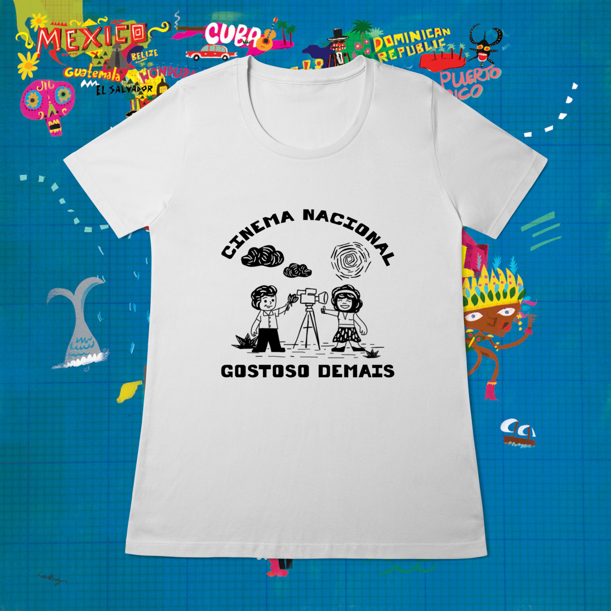 Nome do produto: Baby Tee Cinema Nacional