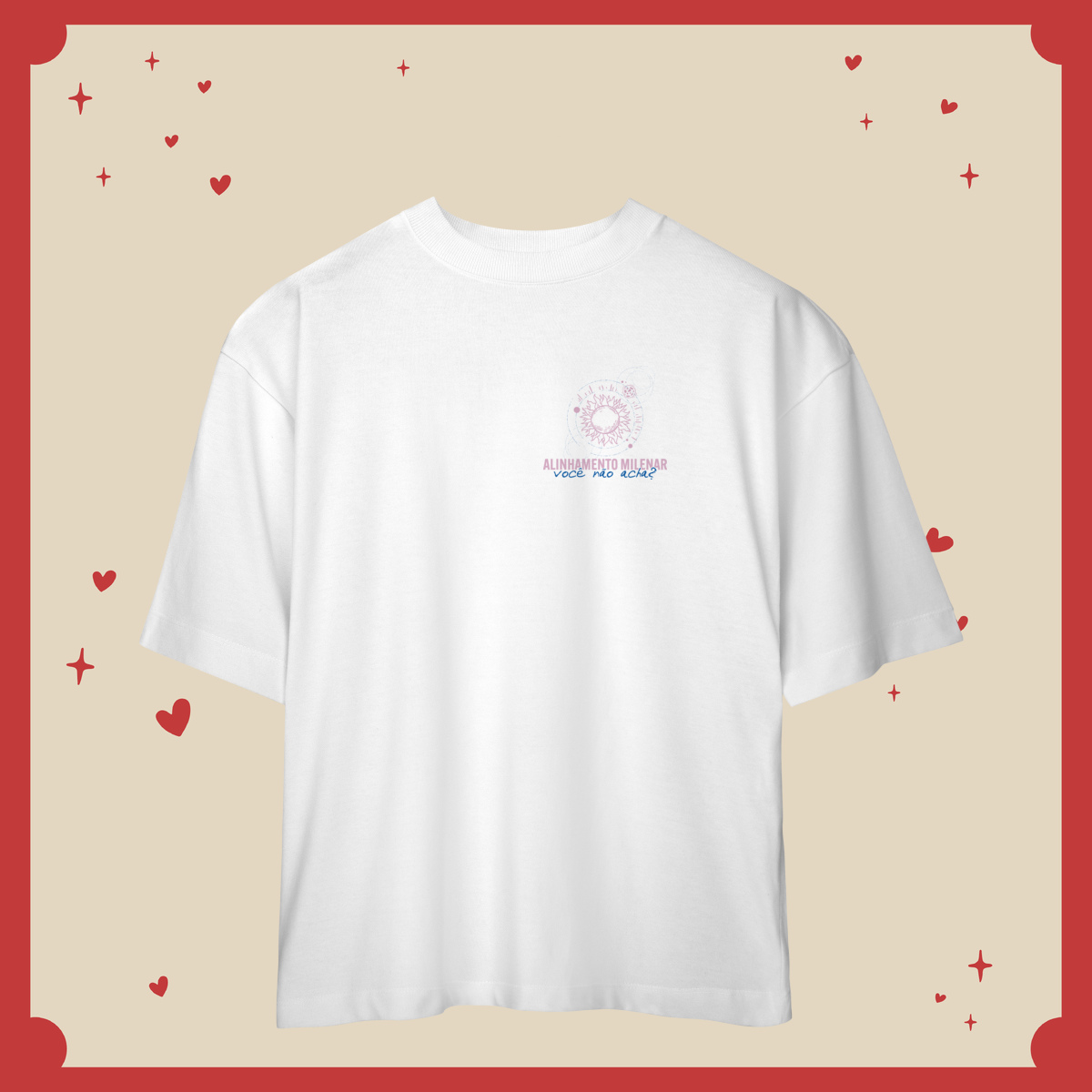 Nome do produto: Camiseta Oversized Alinhamento Milenar