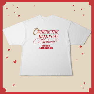 Nome do produto Camiseta Oversized Husband
