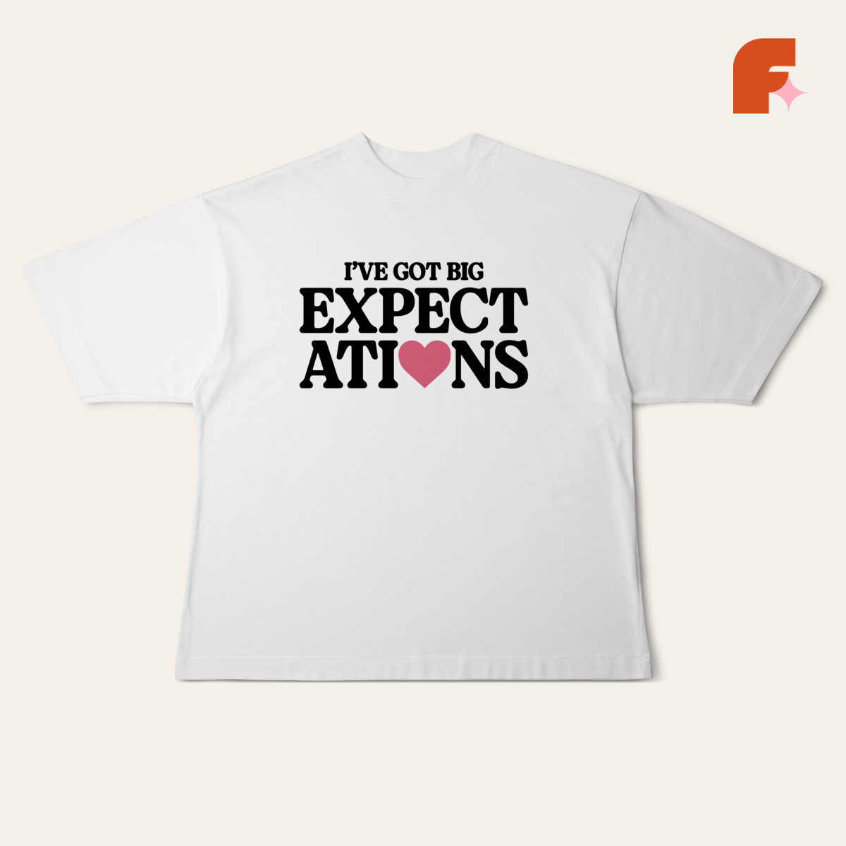 Camiseta Oversized Expectations