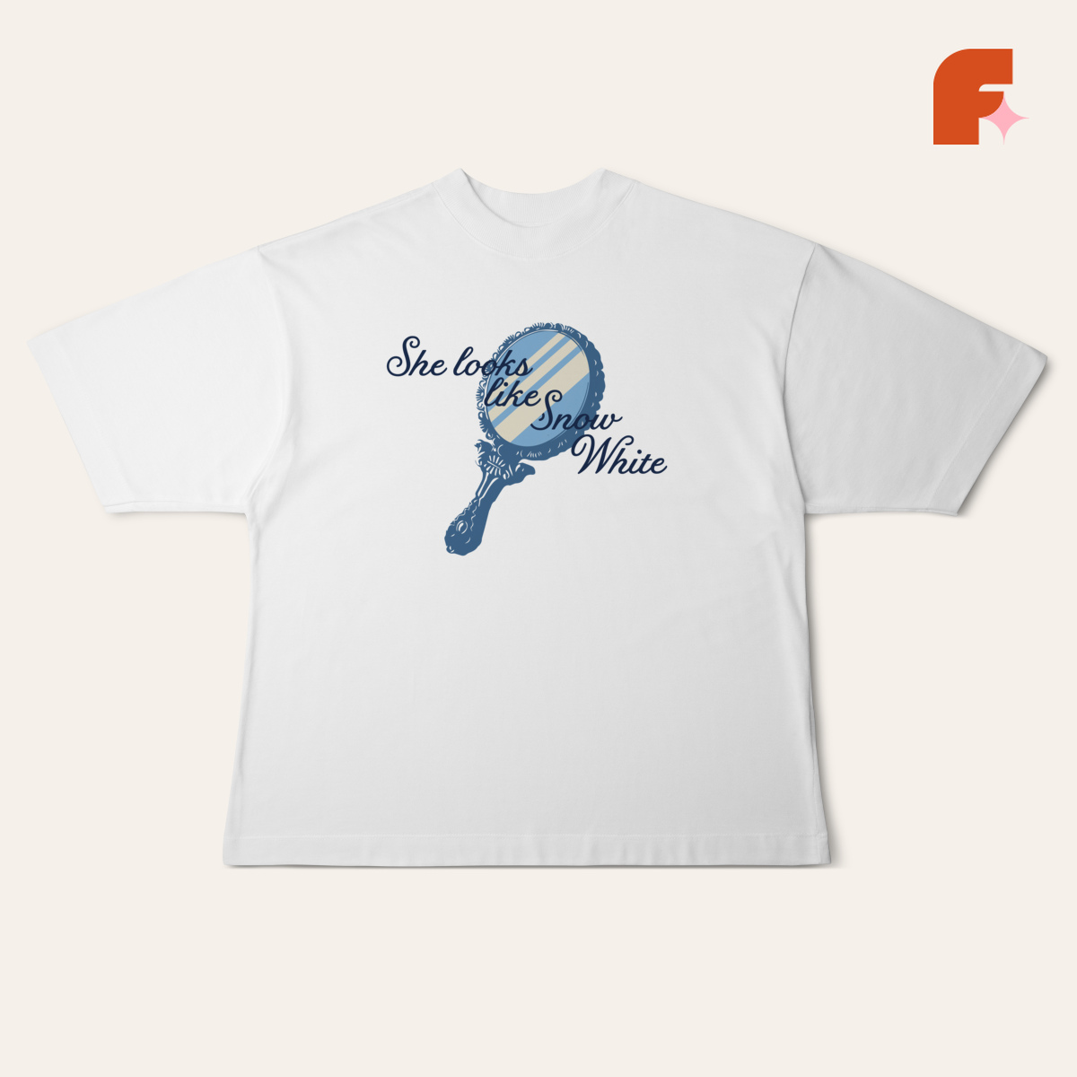 Camiseta Oversized Snow White