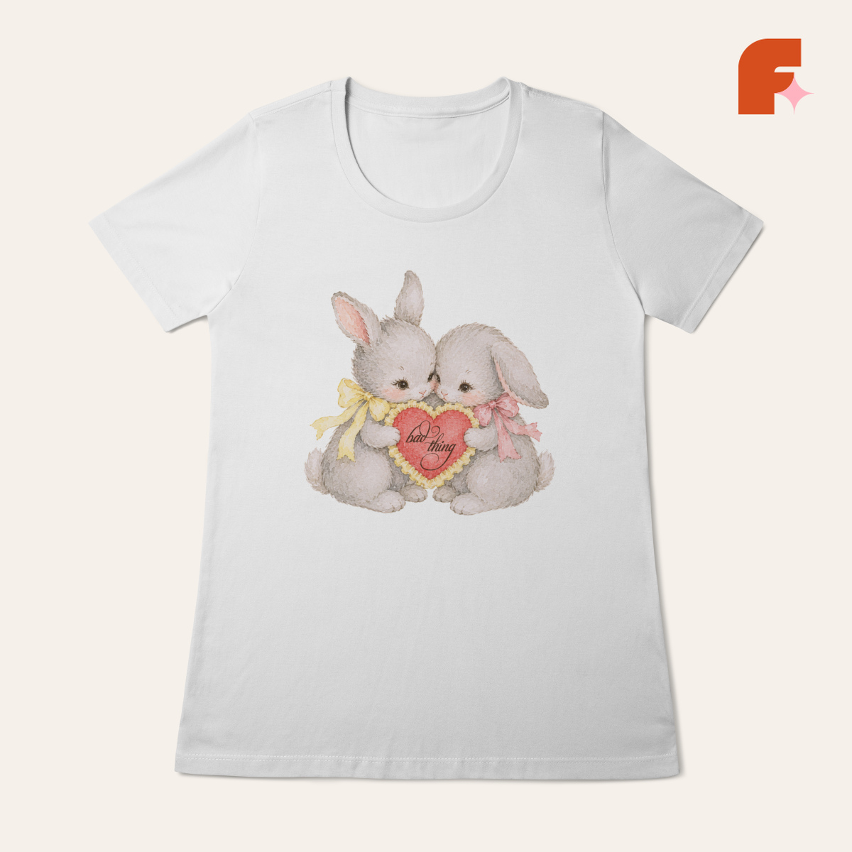 Baby Tee Bad Thing Bunnies