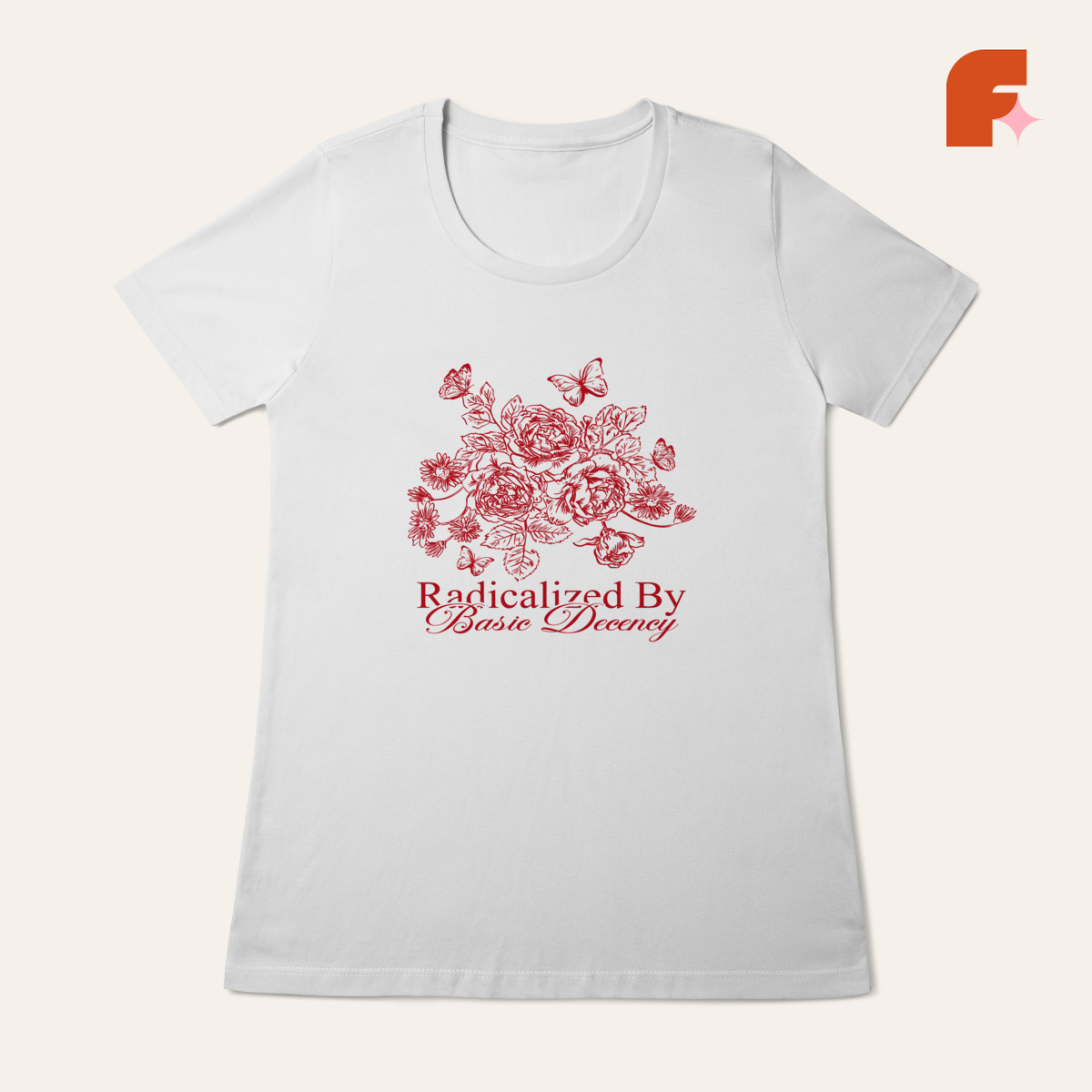 Baby Tee Radicalized By Basic Decency