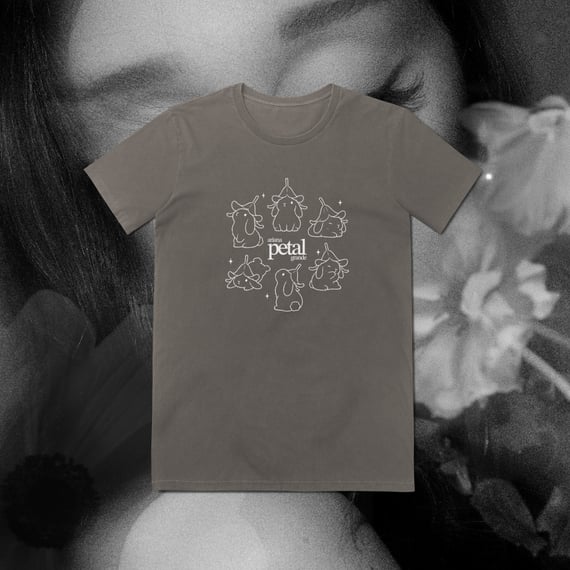 Baby Tee Bunnies Cinza Estonada
