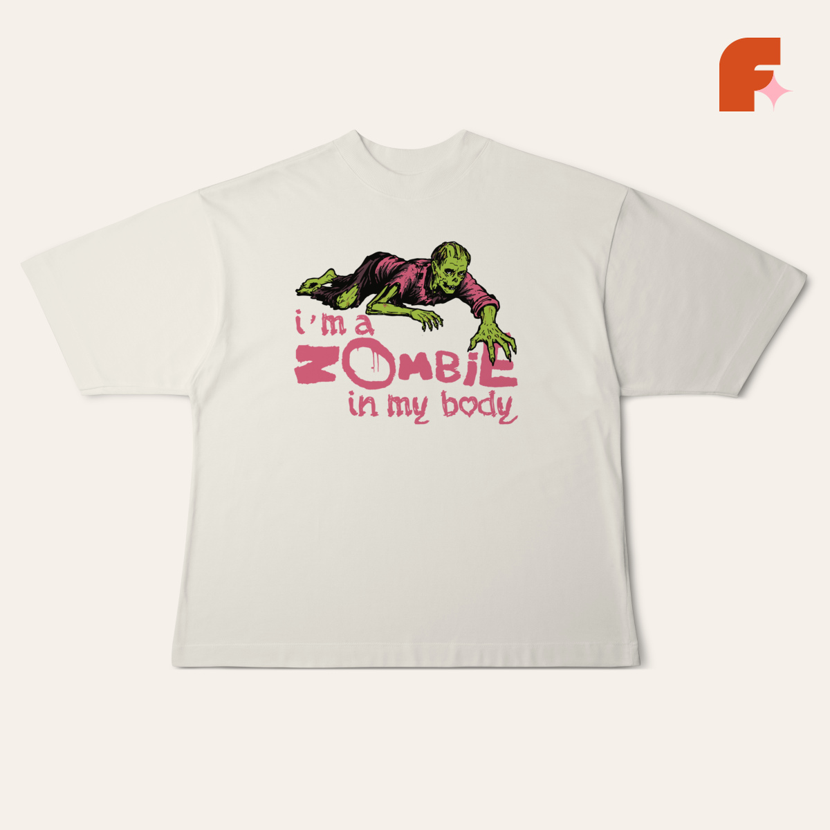 Camiseta Oversized Zombie