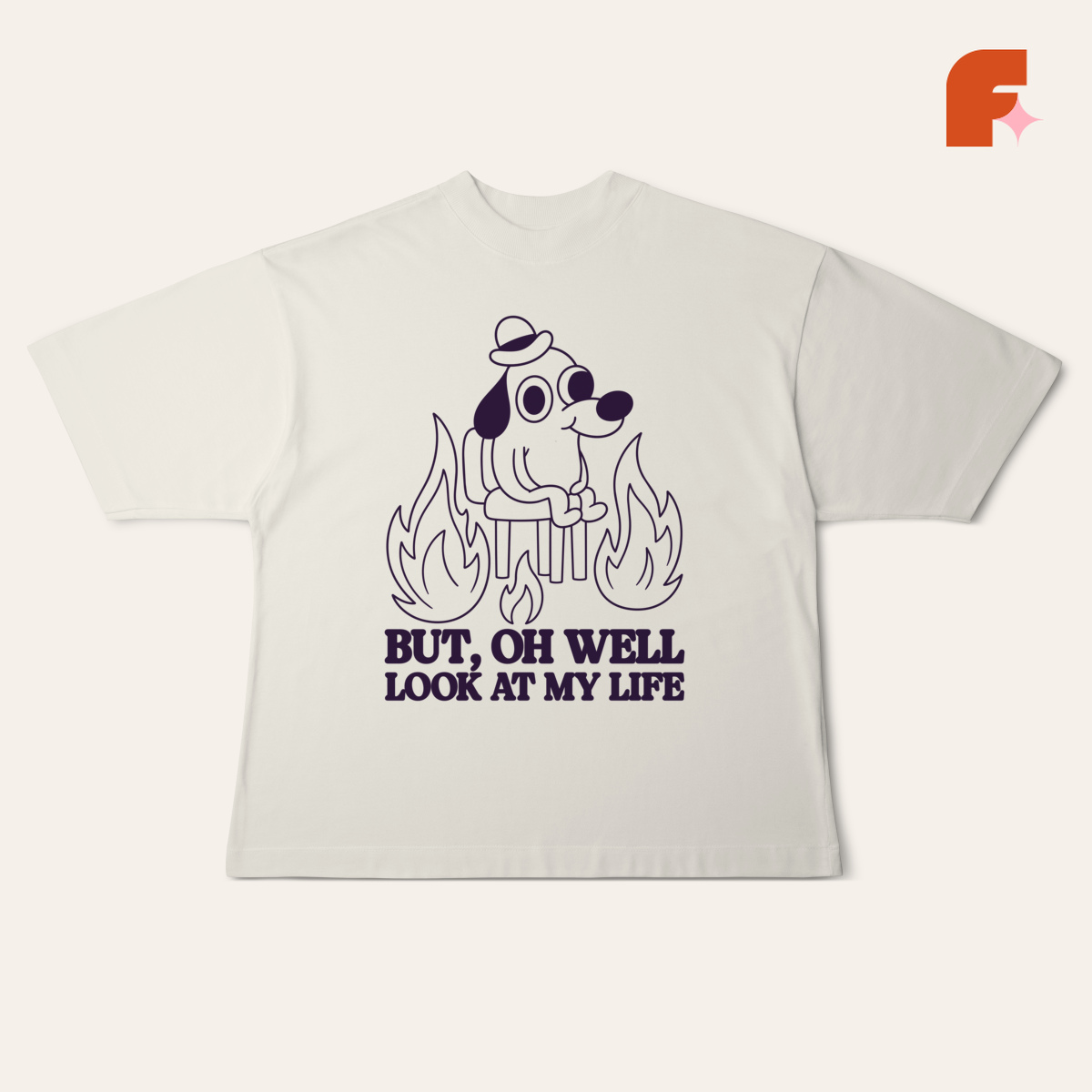 Camiseta Oversized Oh Well
