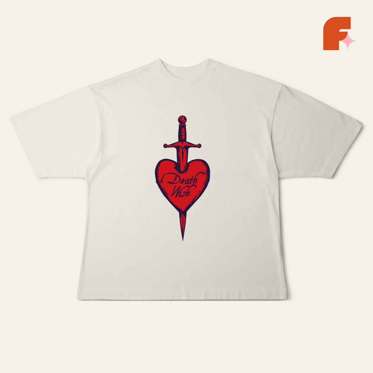 Camiseta Oversized Death Wish