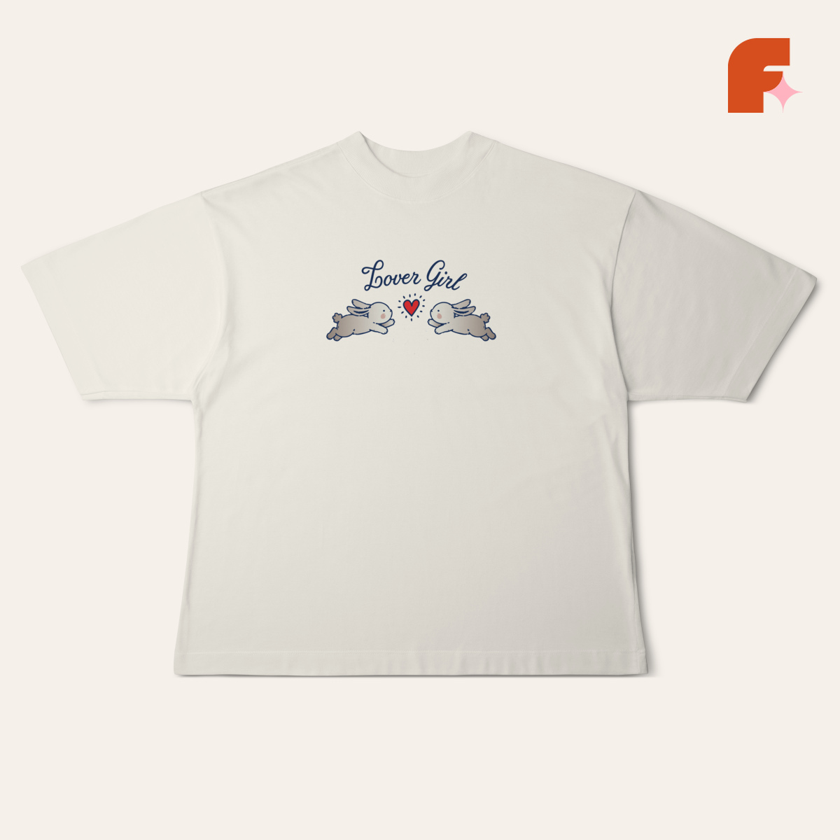 Camiseta Oversized Lover Girl 