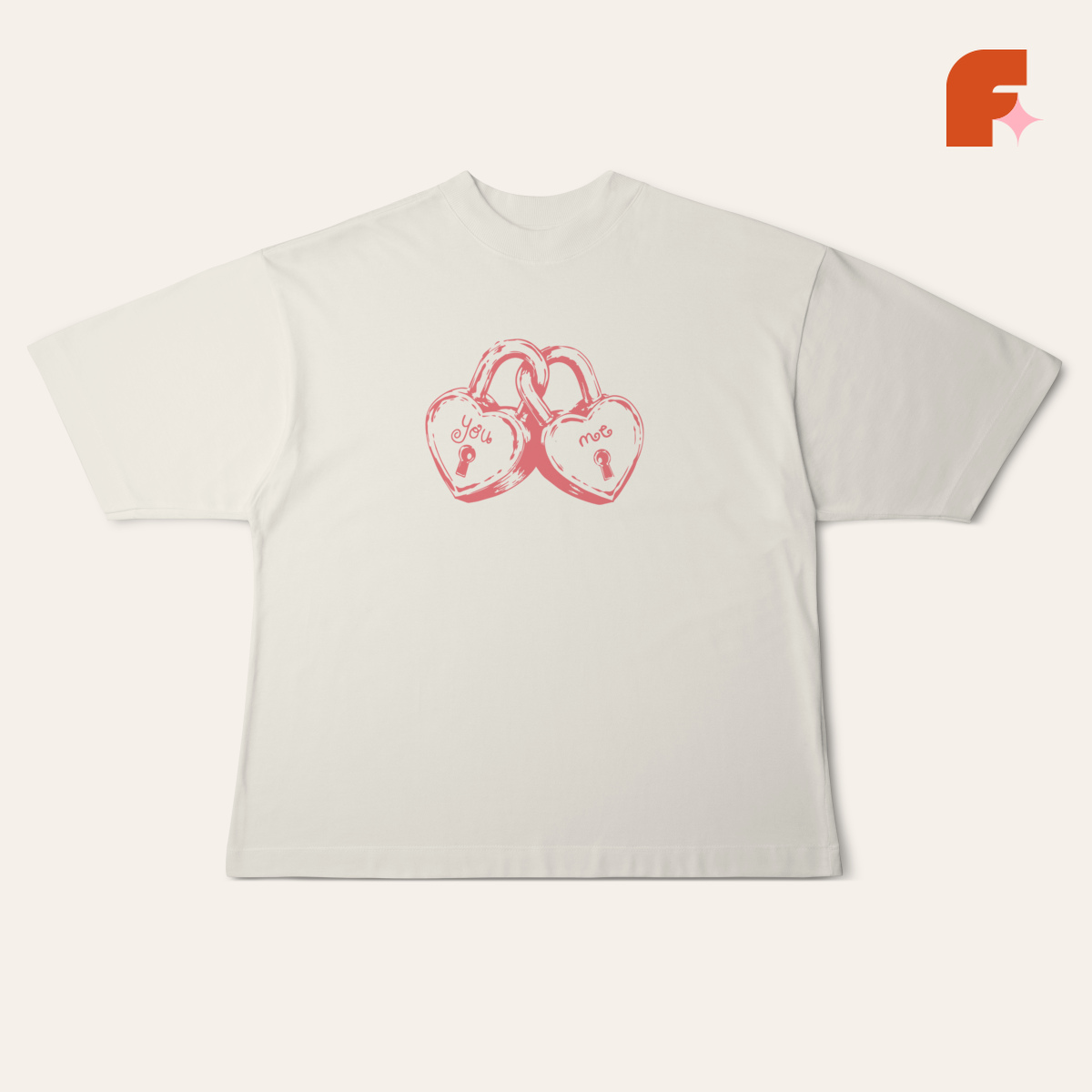 Camiseta Oversized You + Me