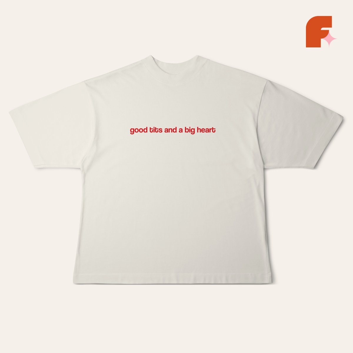 Camiseta Oversized Big Heart