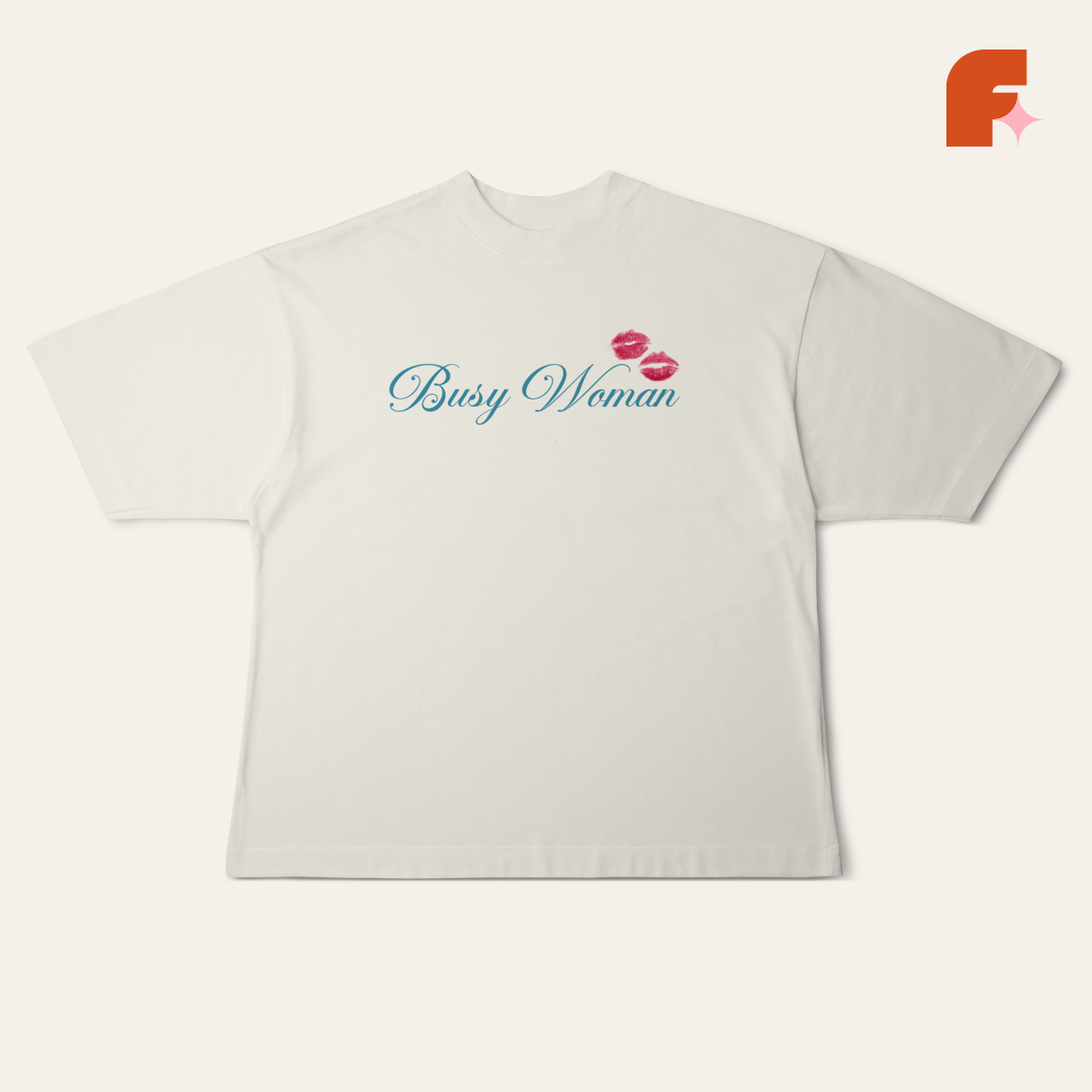 Camiseta Oversized Busy Woman