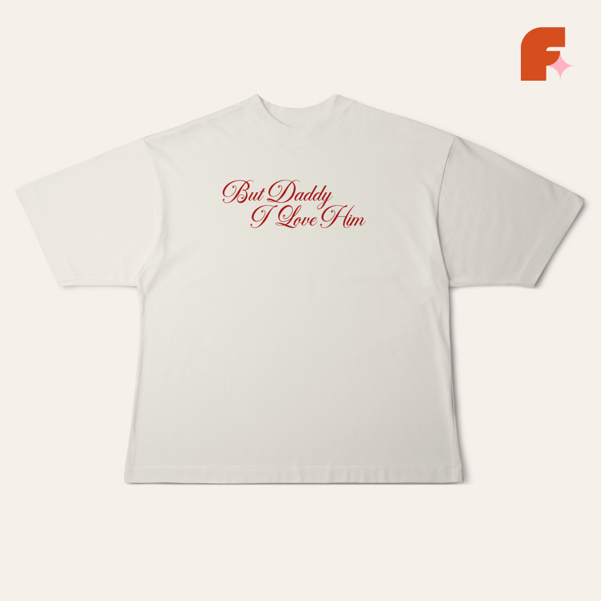 Camiseta Oversized Daddy I Love Him