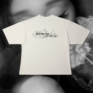 Nome do produto Camiseta Oversized Hate & Love