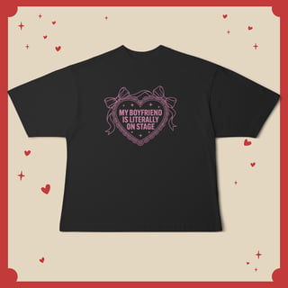 Camiseta Oversized Boyfriend On Stage