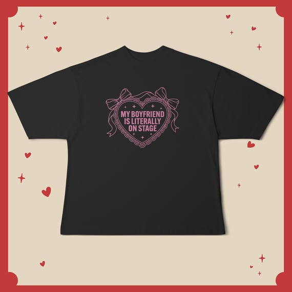 Camiseta Oversized Boyfriend On Stage