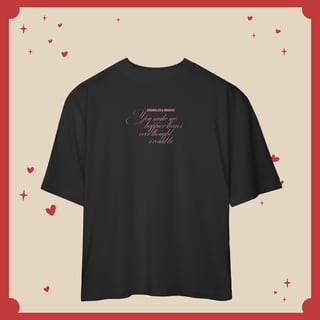 Nome do produto Camiseta Oversized Chandler & Monica