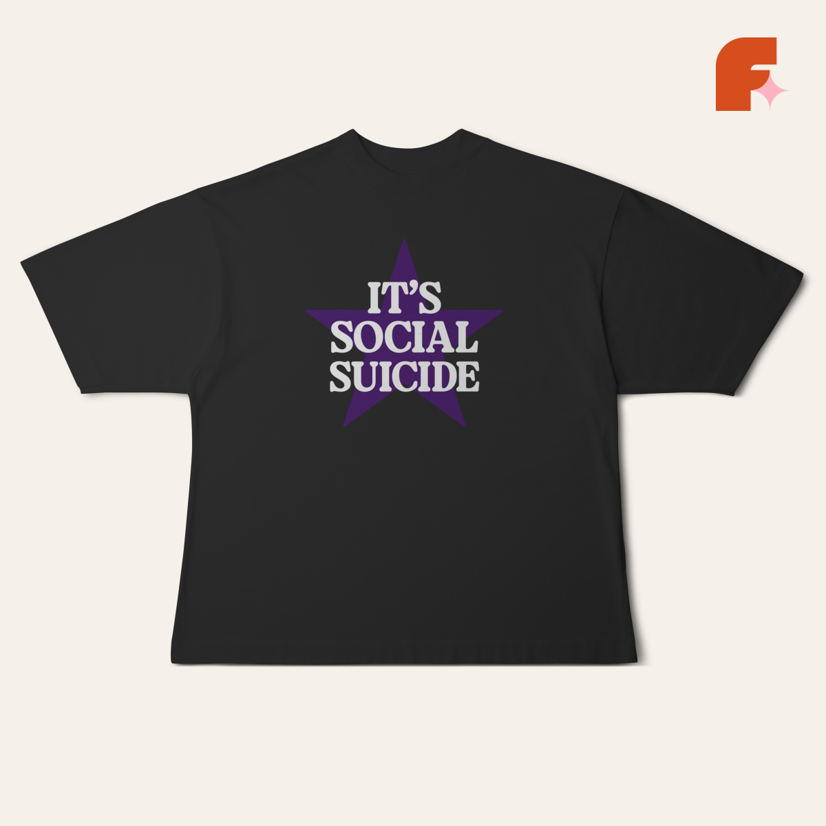 Camiseta Oversized Social Suicide