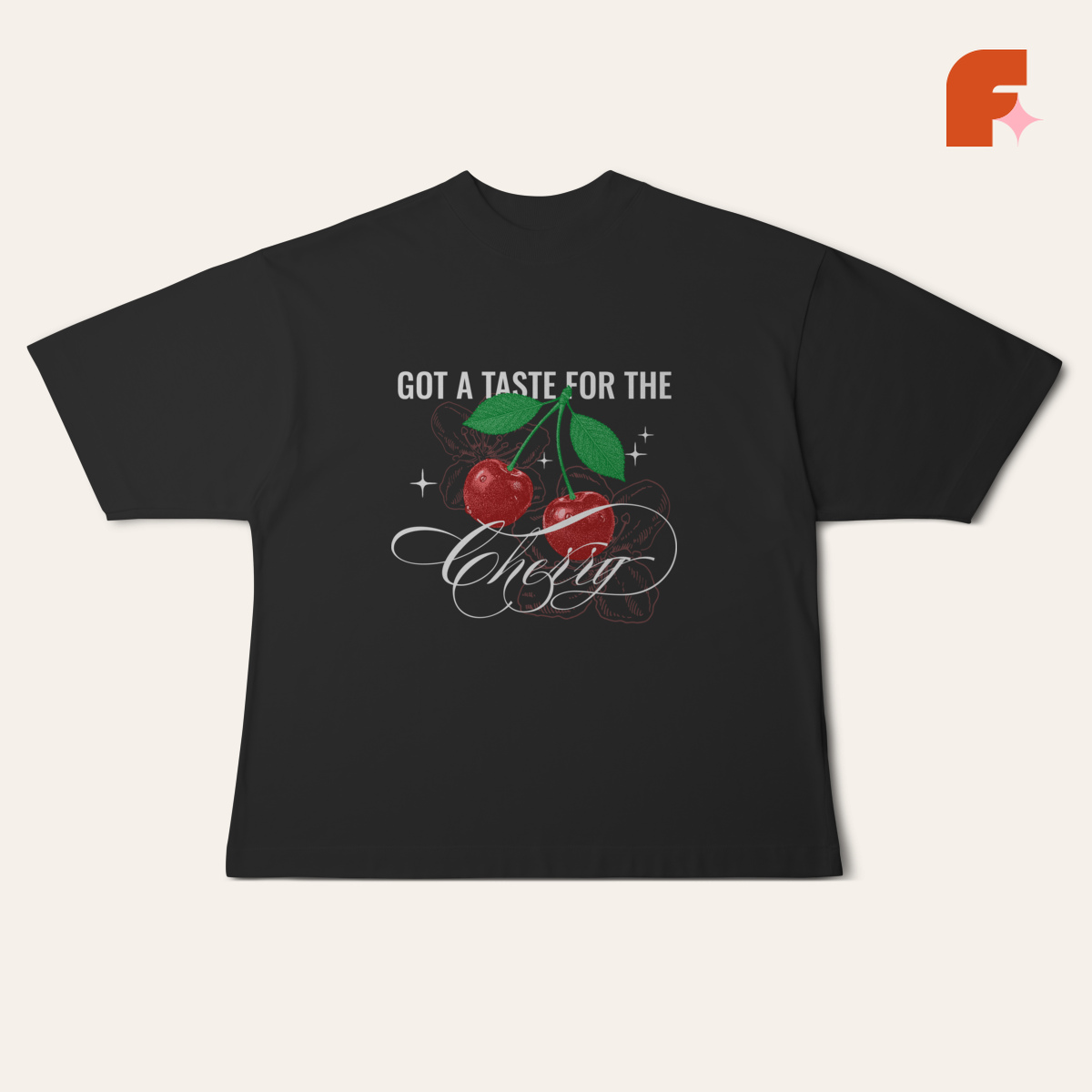 Camiseta Oversized Cherry