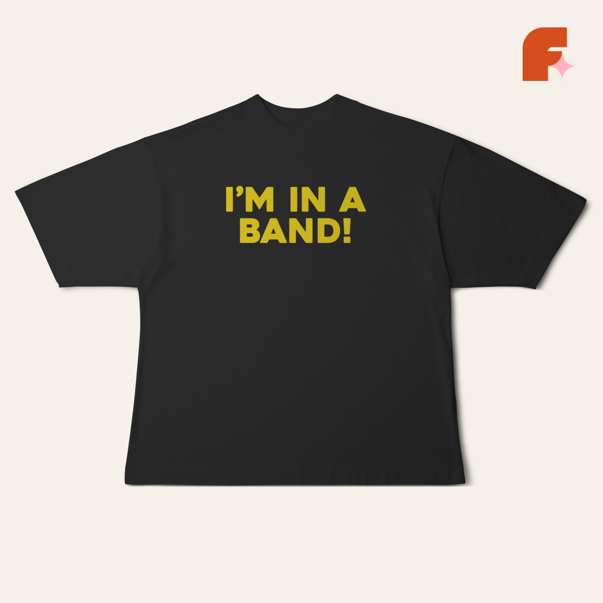 Camiseta Oversized I'm In A Band