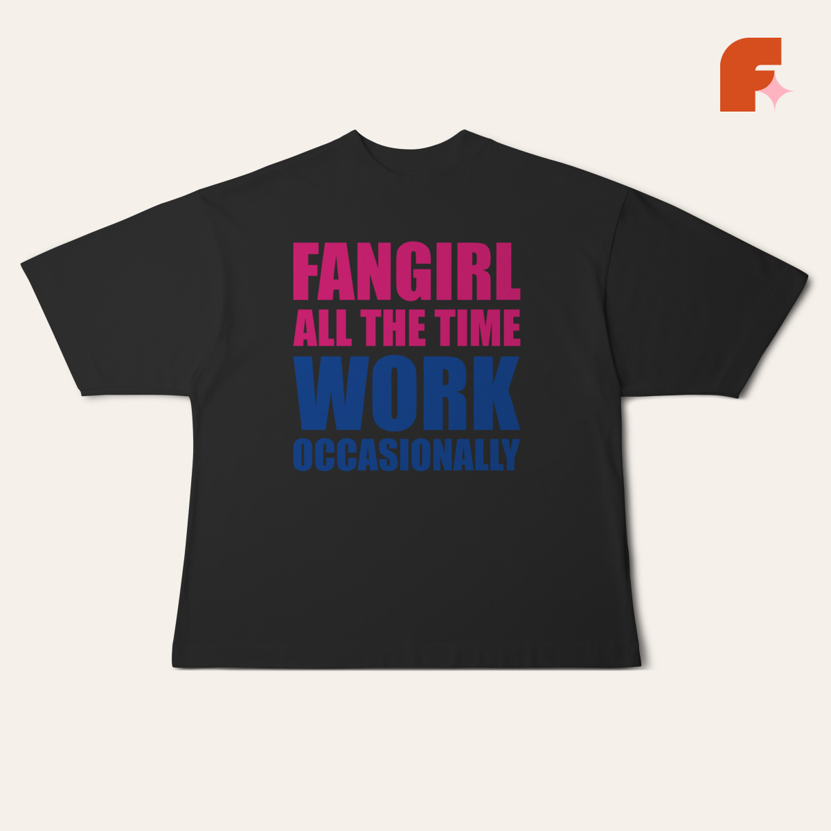 Camiseta Oversized Fangirl