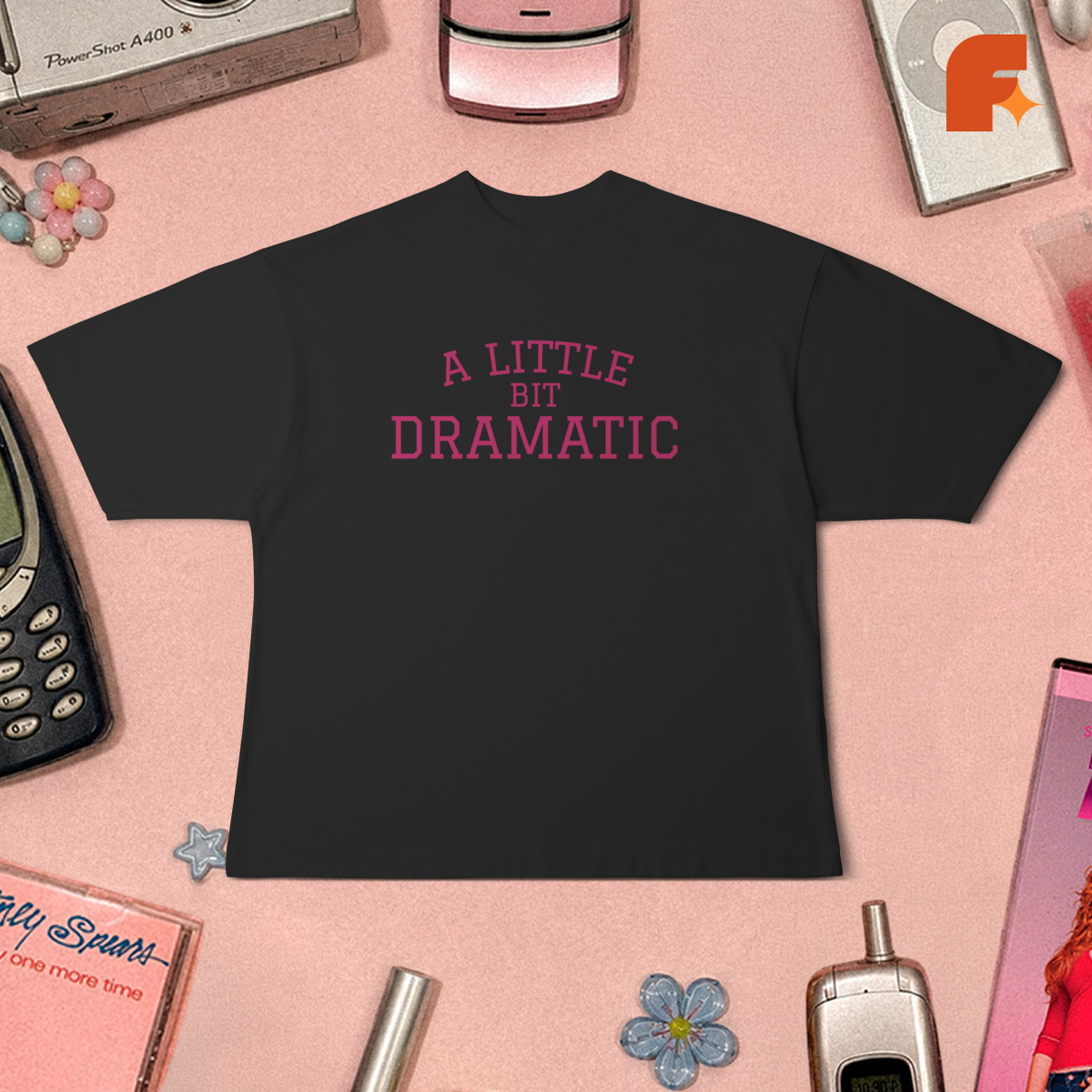 Camiseta Oversized A Little Bit Dramatic