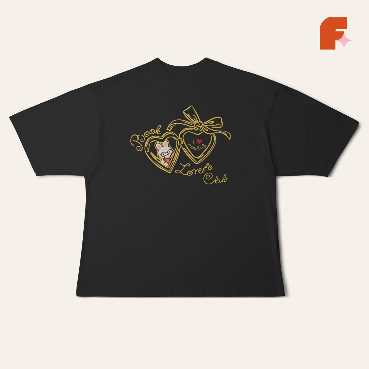 Camiseta Oversized Book Lovers Club
