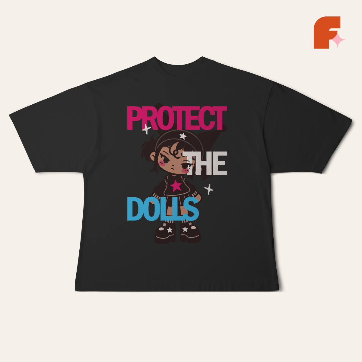 Camiseta Oversized Protect The Dolls