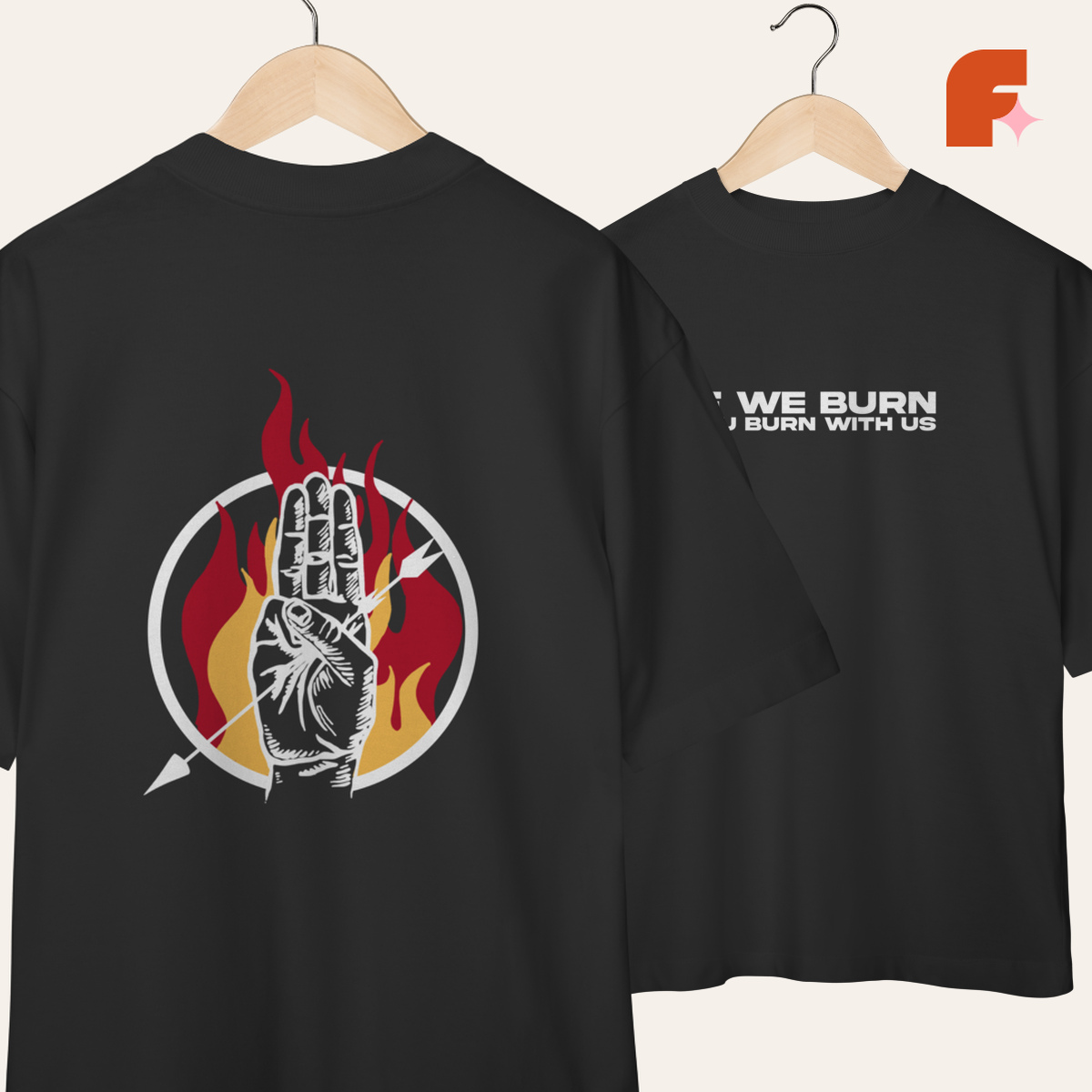 Camiseta Oversized If We Burn