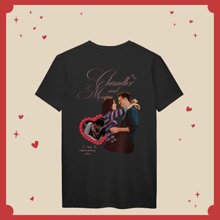 Nome do produto Camiseta Chandler & Monica