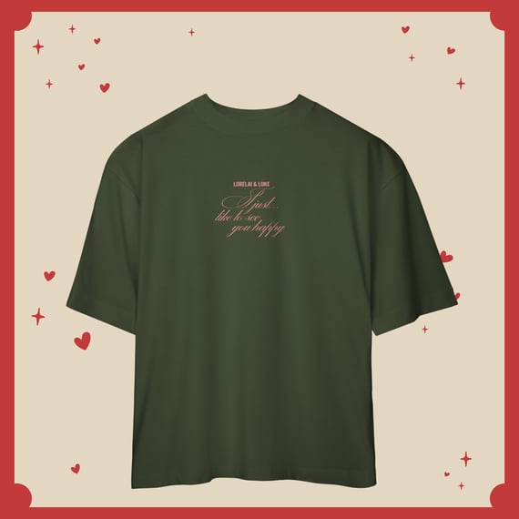 Camiseta Oversized Lorelai & Luke