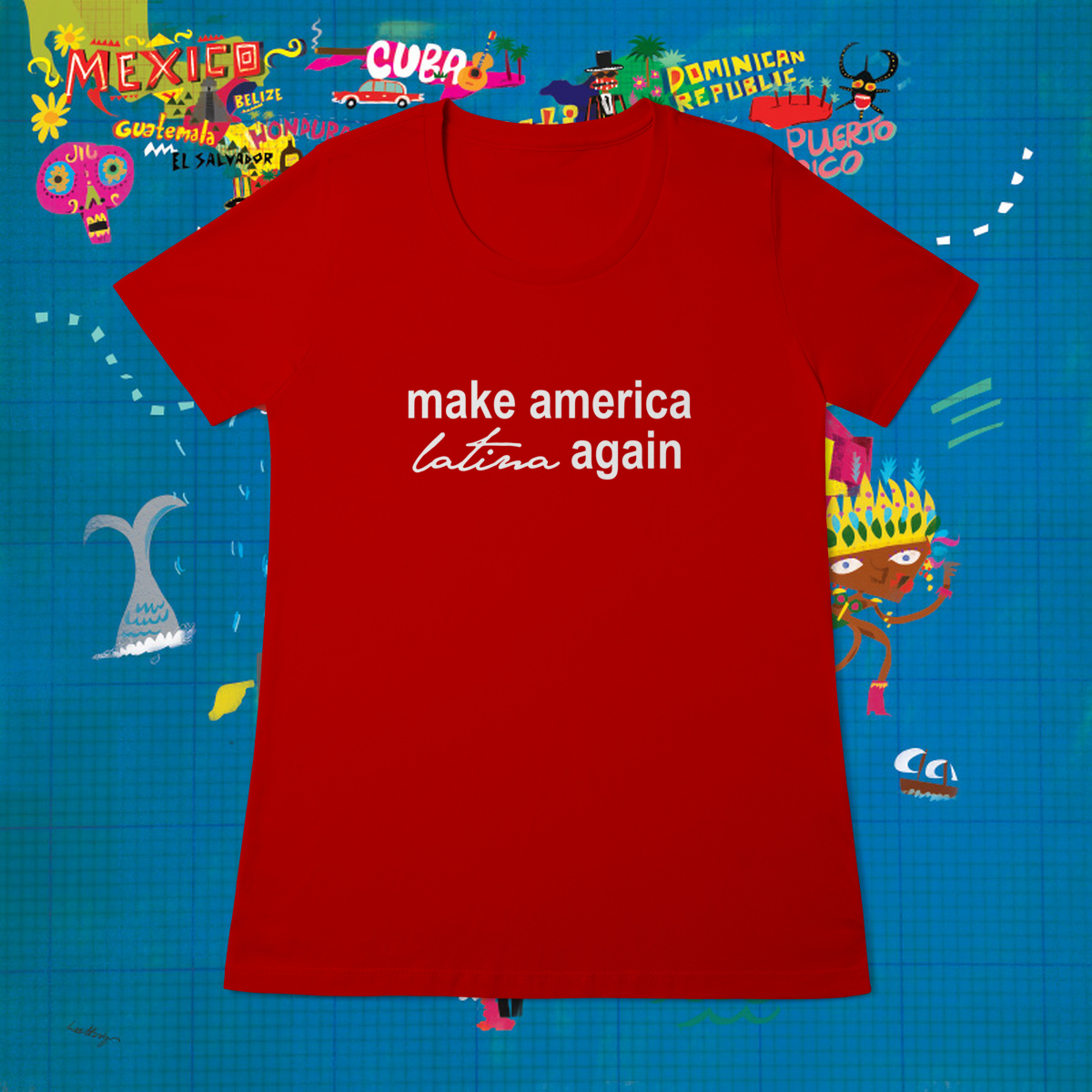 Nome do produto: Baby Tee Latina Again