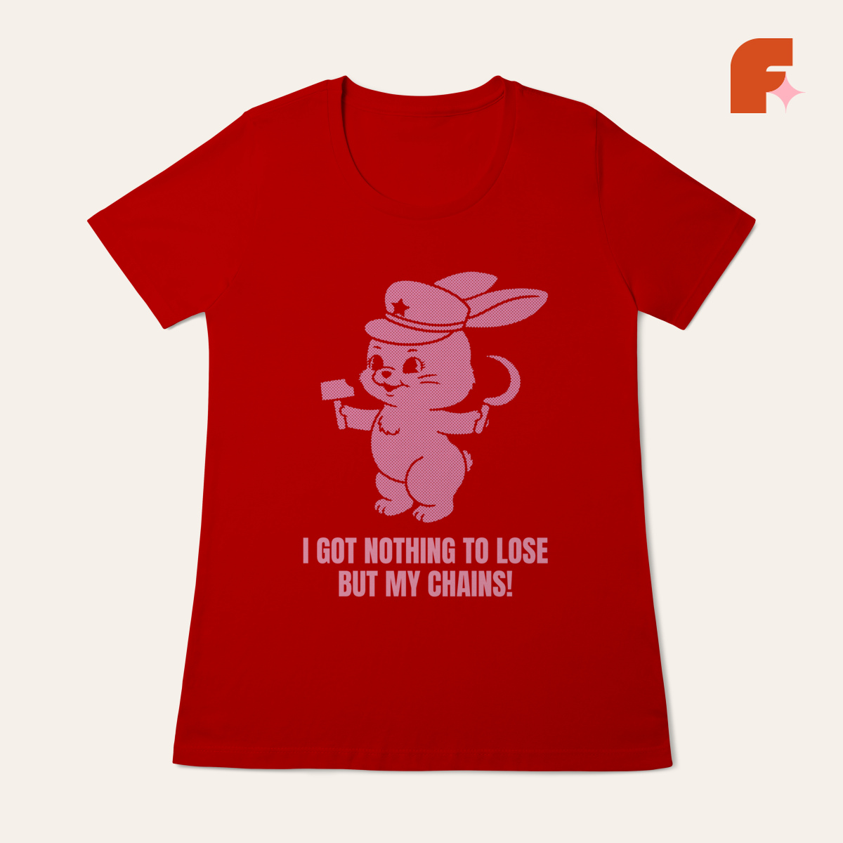 Nome do produto: Baby Tee Commie Bunny