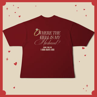 Camiseta Oversized Husband