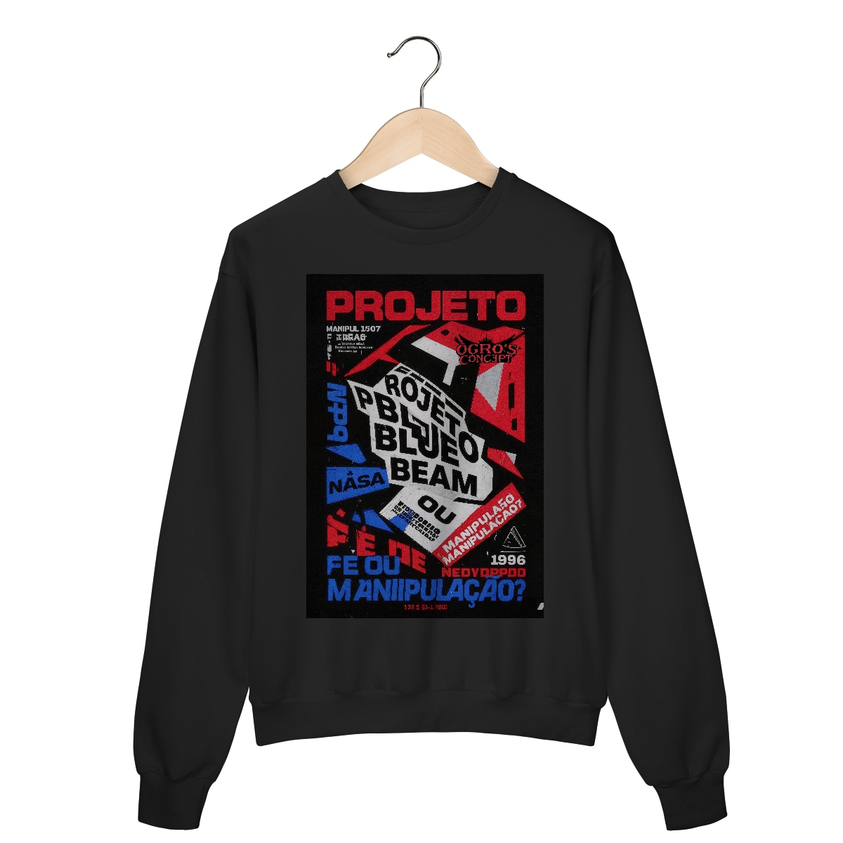 Nome do produto: Blusa de Moletom Projeto Blue Beam - Teoria da Conspiração