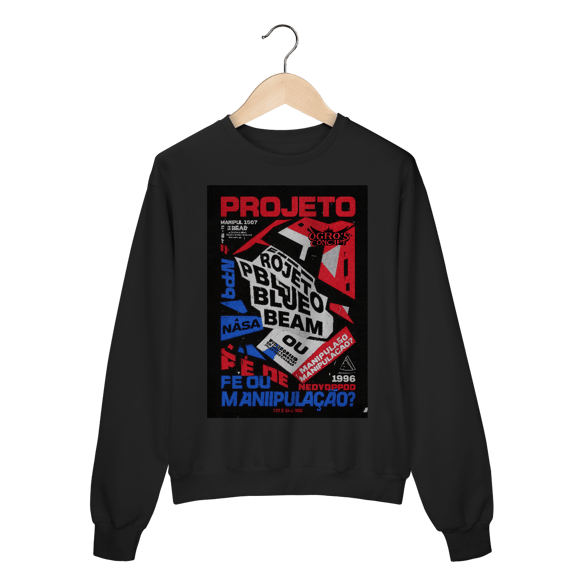 Blusa de Moletom Projeto Blue Beam - Teoria da Conspiração