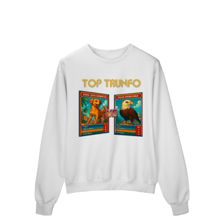 Top Trunfo: Vira-Lata Caramelo vs Águia Americana - Moletom Prime Fechado
