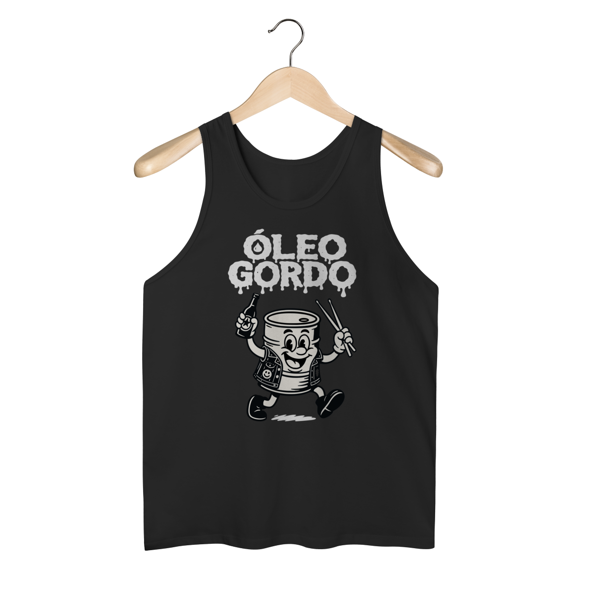 Nome do produto: Camiseta Regata - Banda Óleo Gordo