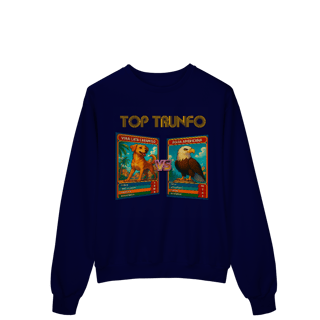 Nome do produto Top Trunfo: Vira-Lata Caramelo vs Águia Americana - Moletom Prime Fechado