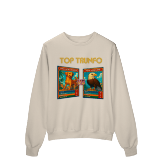 Nome do produto Top Trunfo: Vira-Lata Caramelo vs Águia Americana - Moletom Prime Fechado