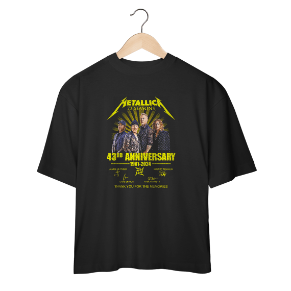 METALLICA - CAMISETA OVERSIZED