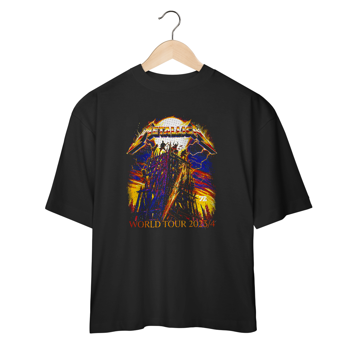 Nome do produto: METALLICA - CAMISETA OVERSIZED