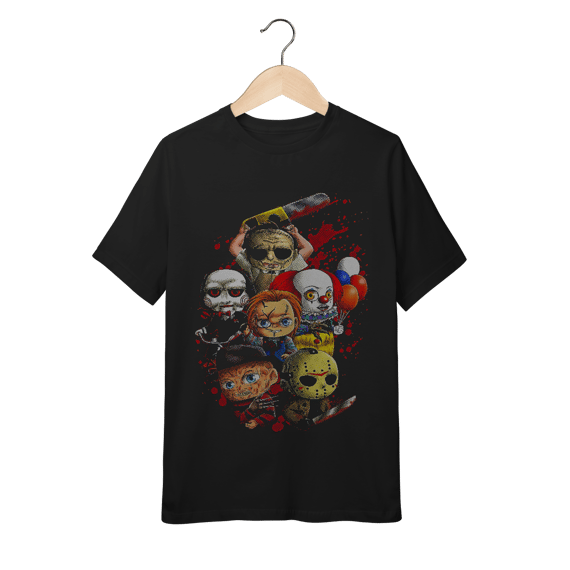 TURMA DO TERROR - CAMISETA QUALITY INFANTIL 10 A 14